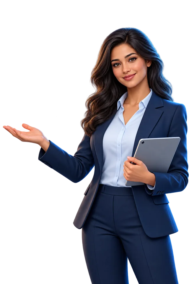 Regional onboarding manager holding a tablet